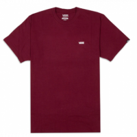 Mn Left Chest Logo Tee Burgundy VANS