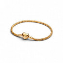 PANDORA Pulsera de Cadena de Serpiente Facetada Bañada en Oro de 14K 564236C00