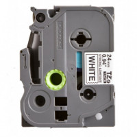 Cinta BROTHER P-touch Laminada Superadhesiva Negro sobre Blanco 24MM 8M (TZE-S251)