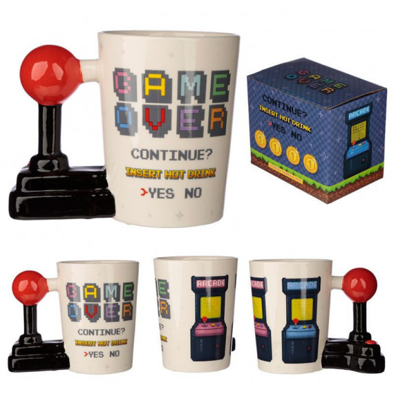 Taza Desayuno Joystick Arcade Game Over