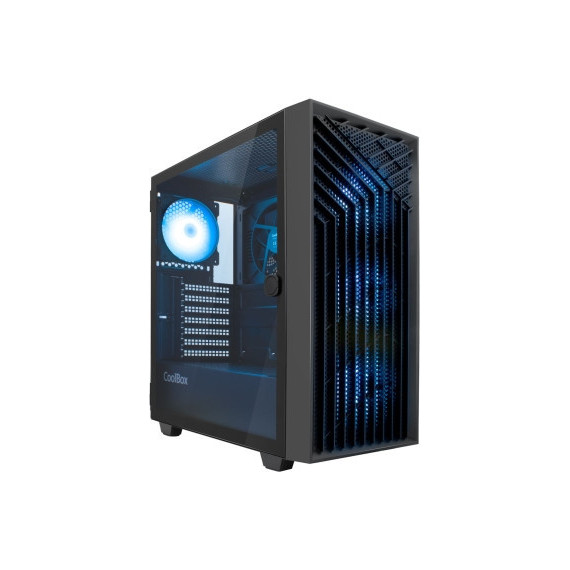 CARCASA COOLBOX GAMING ATX GA300 GRID LINE NEGRA