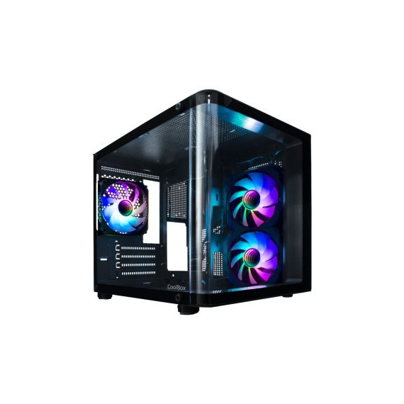 CARCASA COOLBOX GAMING MATX GM100 VISION TORRE NEGRA