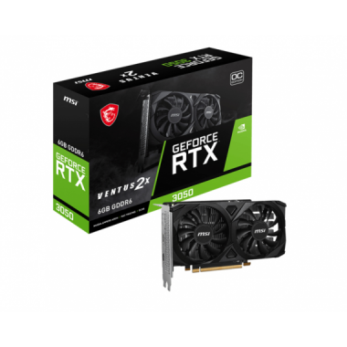 GRAFICA MSI RTX 3050 VENTUS 2X E 6 GB OC