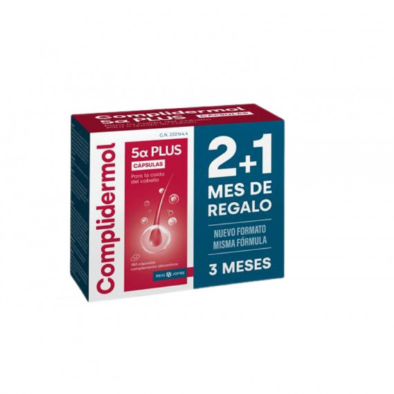 COMPLIDERMOL 5ALFA PLUS 180 CAPSULAS PACK 2+1
