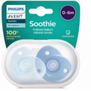 AVENT CHUPETE SILICONA PHILIPS CURVED SOOTHIES  0- 6 M NIÑO