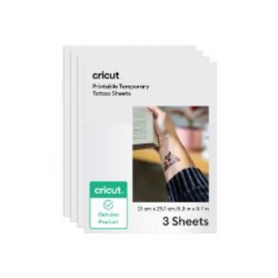 Cricut Papel Imprimible para Tatuajes Temporales A4