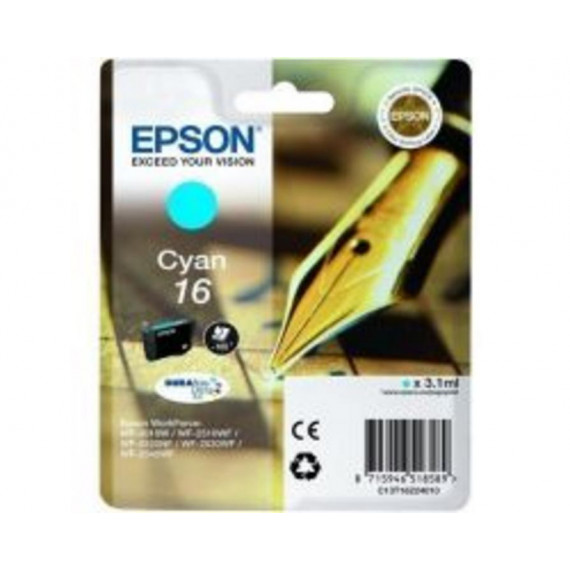 Cartucho de Tinta Epson 16 Cian T1622 Original