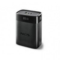 NGS Twix30 Power Bank 30000mAh 100W USB-C PD 2 USB-A Linterna - Negro