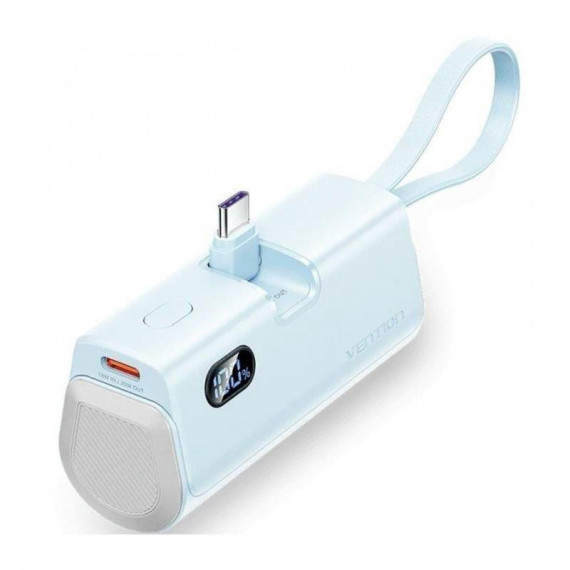 Vention Powerbank FHQL0 4800mAh USB-C Lightning 22.5W Azul Plegable
