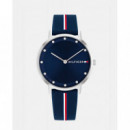 RELOJ C/SILICONA AZUL