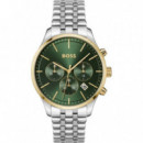 RELOJ PLATEADO E/VERDE