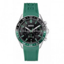 RELOJ RUNER C/SILICONA VERDE