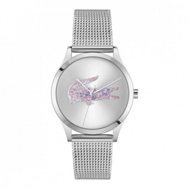 RELOJ PLATEADO CROCODELLE