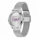 RELOJ PLATEADO CROCODELLE
