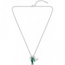 COLLAR CON CHARMS PLATEADO