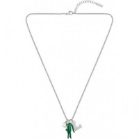 COLLAR CON CHARMS PLATEADO