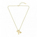 COLLAR CON CHARMS DORADO