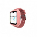 Reloj Smartwatch SAVEFAMILY 4G Iconic Plus 2 GPSICONIC2CANDY Correa Silicona Rosa Candy