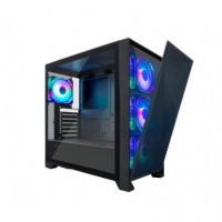 Carcasa COOLBOX Gaming ATX GE2000 Dualview Negra
