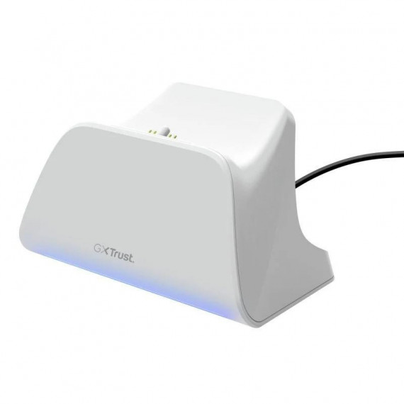 Trust GXT 255 Base de Carga Doble para Mando PS5 RGB Blanca