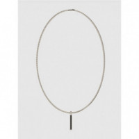 COLLAR GUESS NOIR PLATEADO