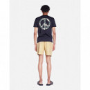 Camisetas Hombre Camiseta Olow Unisex Peace Carbon Black