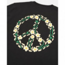 Camisetas Hombre Camiseta Olow Unisex Peace Carbon Black