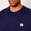 Camiseta de algodón con insignia