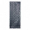 Bufanda con estampado de logotipo emblemático brillante