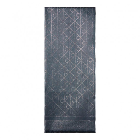 Bufanda con estampado de logotipo emblemático brillante