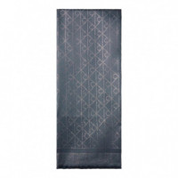 Bufanda con estampado de logotipo emblemático brillante