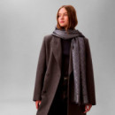 Bufanda con estampado de logotipo emblemático brillante