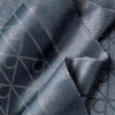 Bufanda con estampado de logotipo emblemático brillante