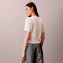 Camiseta punto Jersey Cropped con monograma