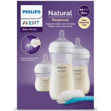 AVENT BIBERON ANTI-COLIC PHILIPS NATURAL RESPONSE GIFT SET 3 UNIDADES