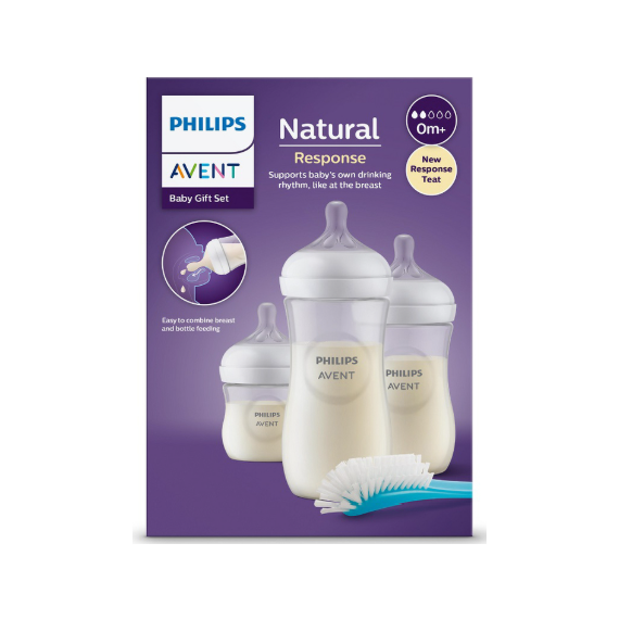 AVENT BIBERON ANTI-COLIC PHILIPS NATURAL RESPONSE GIFT SET 3 UNIDADES
