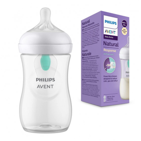 AVENT BIBERON ANTI-COLIC PHILIPS NATURAL RESPONSE AIR FREE + 1 MES 1 UNIDAD 260 ML