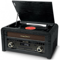Muse MT115W Tocadisco Bluetooth/Radio/CD Negro