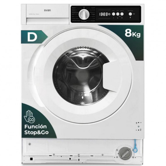 Svan SLI8200D Lavadora Carga Frontal Integrable 8 KG 1200 RPM