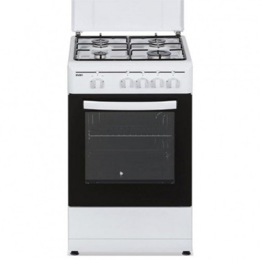 Svan SKG4500TM Cocina a Gas Butano 4 Fuegos Horno 43L Grill Blanco