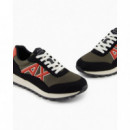 Zapatillas con logotipo en contraste de Armani Exchange