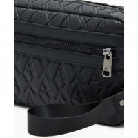 Bolso de mano con logo en relieve de Armani Exchange