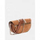 Bolso bandolera Erenia de piel auténtica Guess