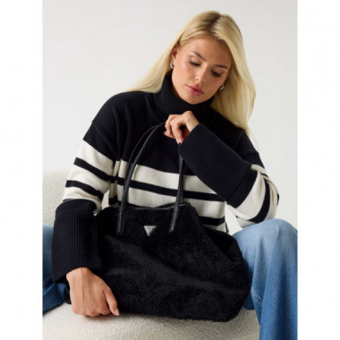 Bolso al hombro Victtoria de pelo sint&eacute;tico de Guess