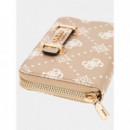 Cartera Silia con logotipo 4G peony de Guess