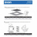 Svan SI3602B Placa Inducción 3F 6200W Cristal