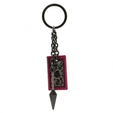 Llavero kunai y etiqueta explosiva Naruto