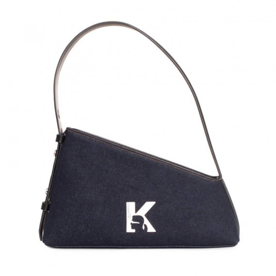 KLJ GEO SHOULDER BAG DENIM RINSE BLUE