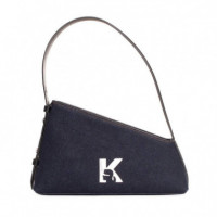 KLJ GEO SHOULDER BAG DENIM RINSE BLUE