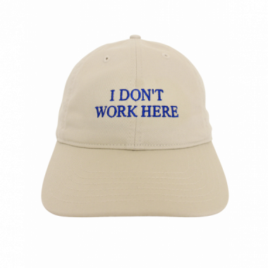 Gorros y Gorras Gorra IDEA Sorry I Don't Work Here Beige + Blue
